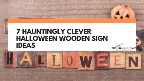 halloween wooden signs