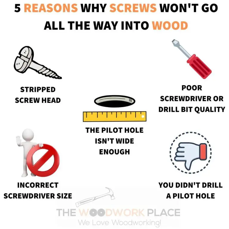 5 Reasons Why Screws Won’t Go All The Way Into Wood (+ A Quick Fix)