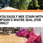 Can You Easily Mix Stain With Thompson's Water Seal (For Decking)?