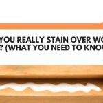 can you stain over wood glue