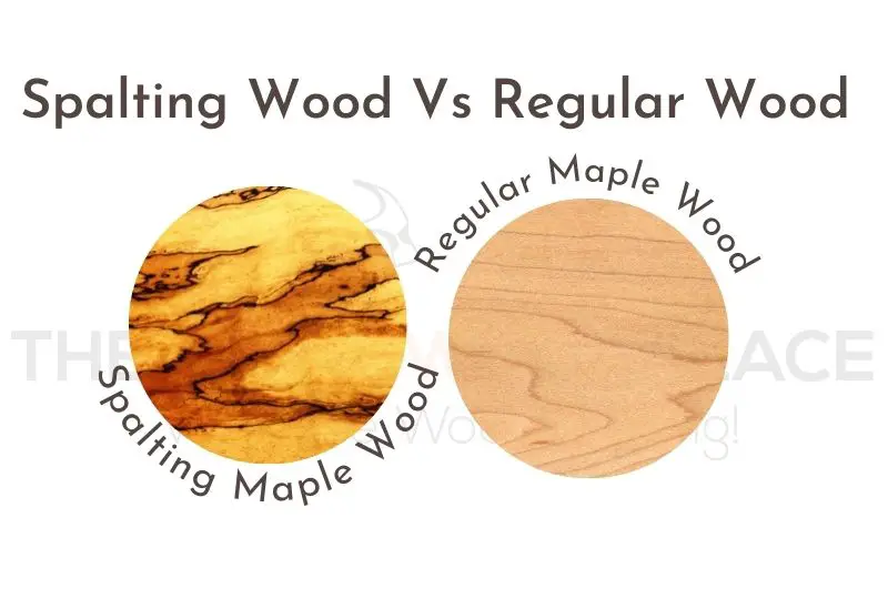 Spalting Wood Grain Verses Regular Wood Grain
