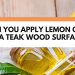 lemon oil on teak