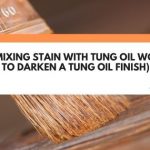 mixing stain with tung oil