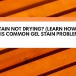 gel stain not drying