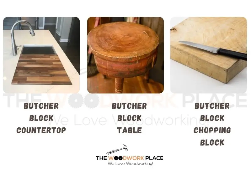 IMAGE OF BUTCHER BLOCK TABLE VS COUNTERTOP VS CHOPPING BLOCK