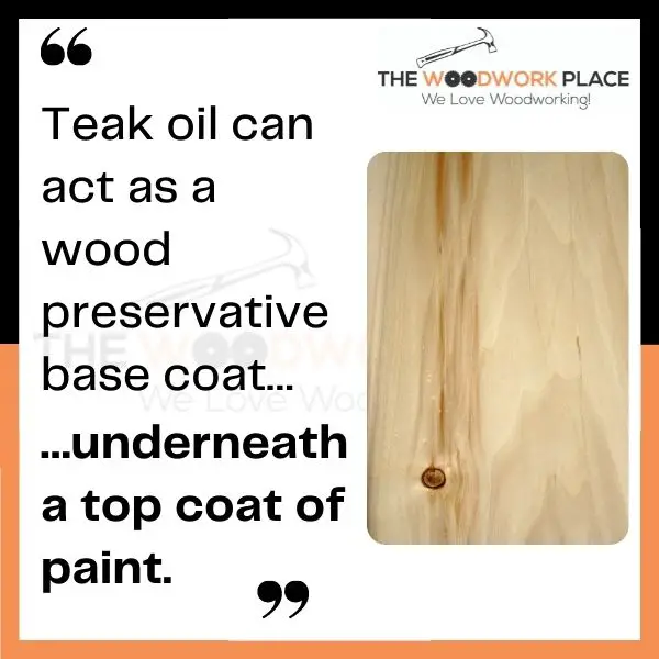 Teak oil on poplar