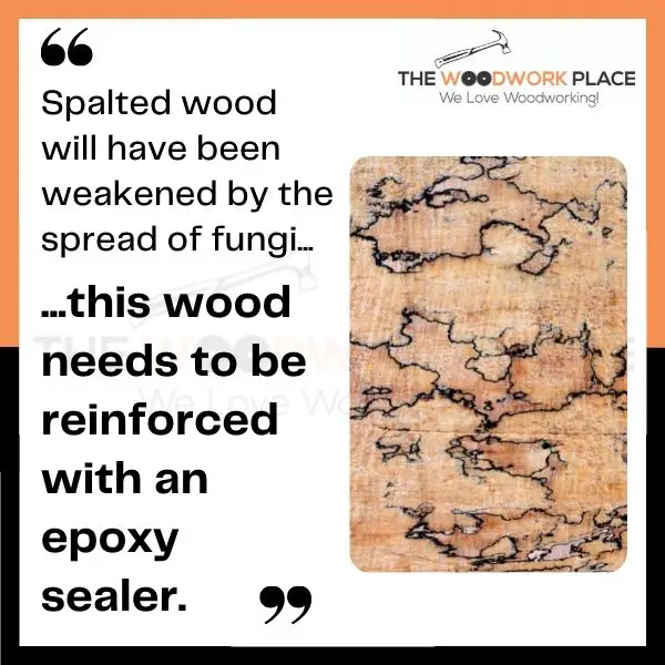 is spalted wood food safe