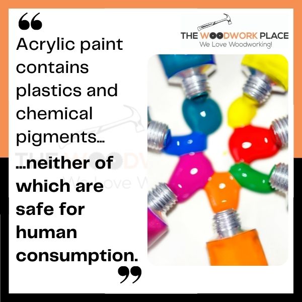 is acrylic paint food safe 